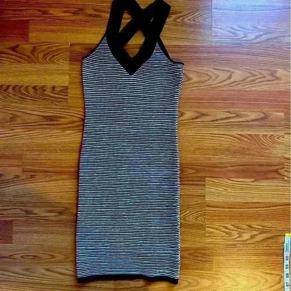 Y2K Stretchy Bandage Mini Dress Arden B 90’s Tight Club Sexy Cocktail XS Gold - Picture 1 of 5